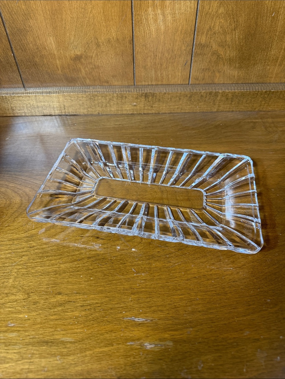 Transparent Clear Acrylic Rectangular Vanity Tray